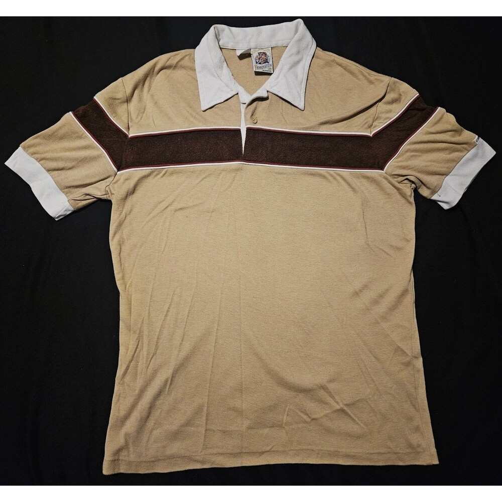 Rare Vintage Kennington California Knit Polo | 60s 70s Stripe Shirt USA